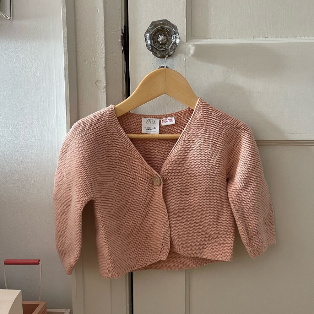 Zara girls knit cardigan